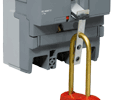 Integrated padlocking facility